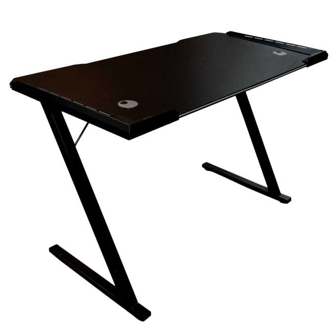 Gaming Desk with RGB LED Lighting and Computer Mounts for Gamers 120x60cm