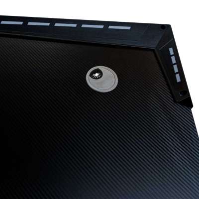Gaming Desk with RGB LED Lighting and Computer Mounts for Gamers 120x60cm