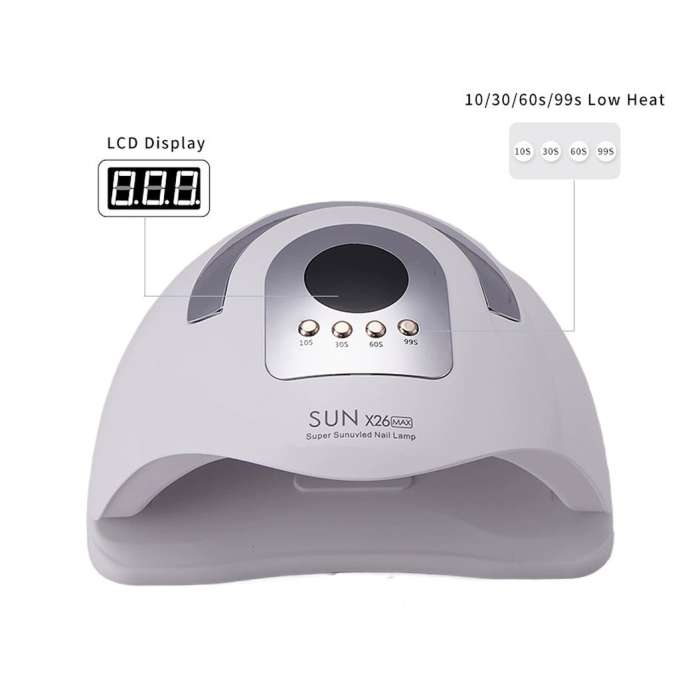 Sun X26 UV Nail Lamp 81 LEDs 380W for manicures hybrid nails and gel nails