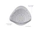 Sun X26 UV Nail Lamp 81 LEDs 380W for manicures hybrid nails and gel nails 2