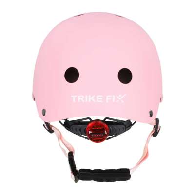 Kask rowerowy dla dziecka Trike Fix dziecięcy regulowany LED S 48-54cm różowy