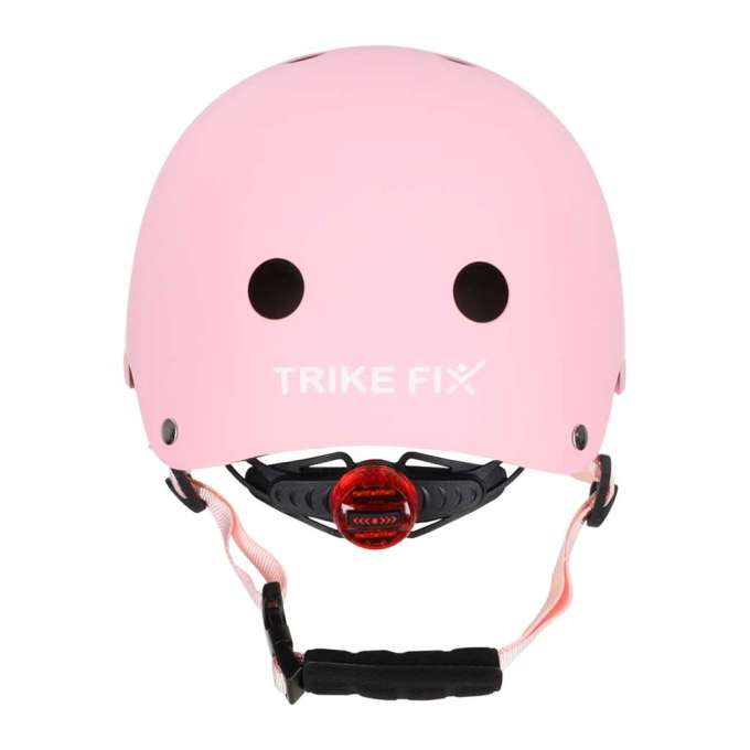 Kask rowerowy dla dziecka Trike Fix dziecięcy regulowany LED S 48-54cm różowy
