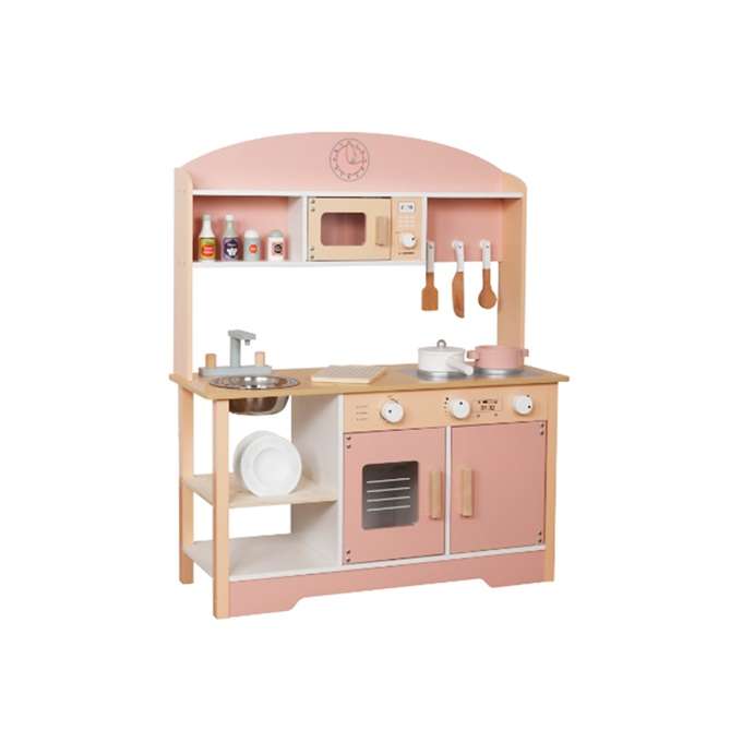 Kuchnia drewniana MDF MODERN CLASSIC akcesoria róż