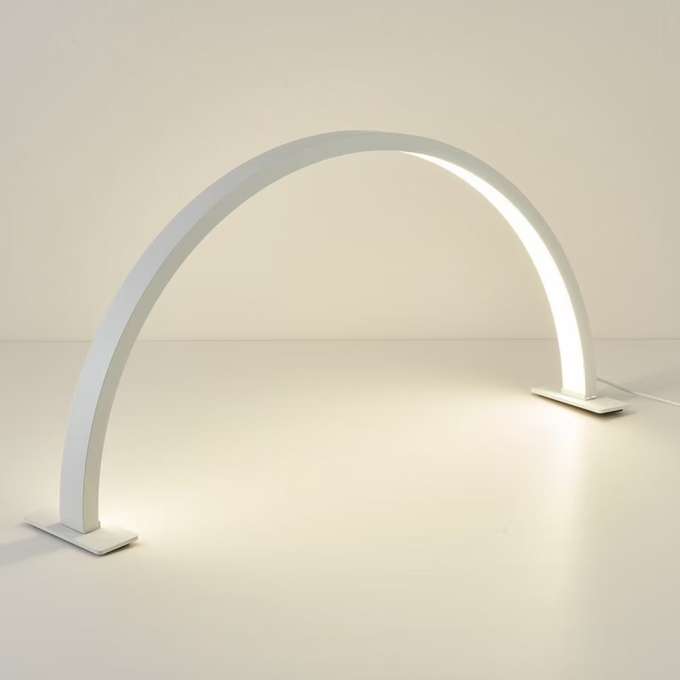 LED desk lamp for manicures curved design 3 colors white