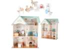 LULILO Wooden Dollhouse with Furniture and Figures 56 cm Mint 2