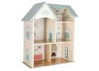 LULILO Wooden Dollhouse with Furniture and Figures 56 cm Mint 5