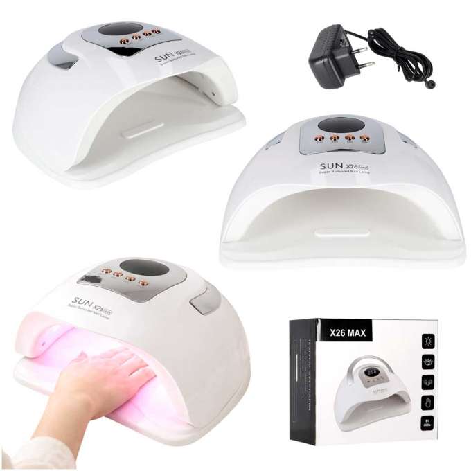 Lampa do paznokci Sun X26 UV 81 LED 380W manicure hybrydy żele
