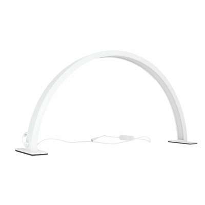 Lampa kosmetyczna LED bezcieniowa biurkowa do manicure paznokci łuk biała