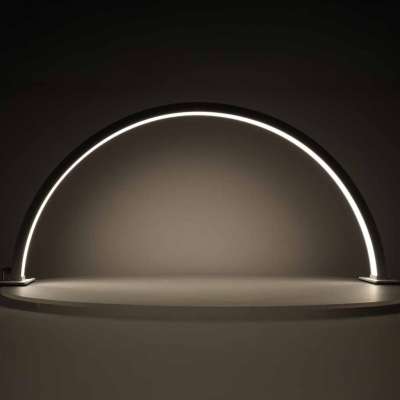 Lampa kosmetyczna LED bezcieniowa biurkowa do manicure paznokci łuk biała