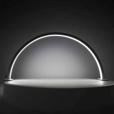 Lampa kosmetyczna LED bezcieniowa biurkowa do manicure paznokci łuk biała
