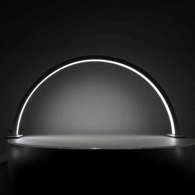 Lampa kosmetyczna LED bezcieniowa biurkowa do manicure paznokci łuk czarna