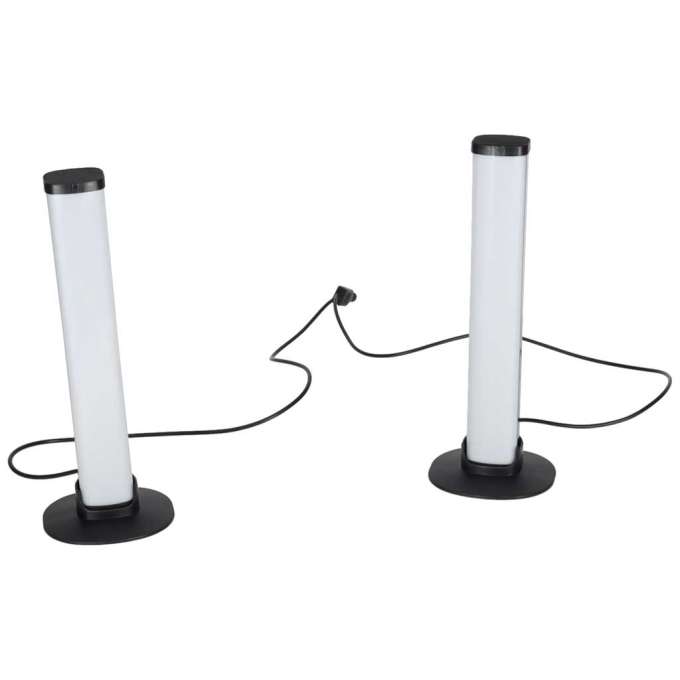 Lampka na biurko LED gamingowa RGB kolumny słupki na pilot zestaw 2 sztuki