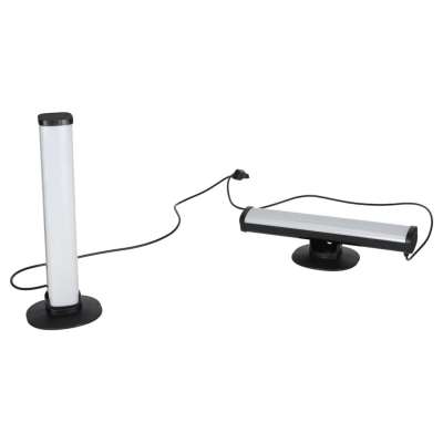 Lampka na biurko LED gamingowa RGB kolumny słupki na pilot zestaw 2 sztuki