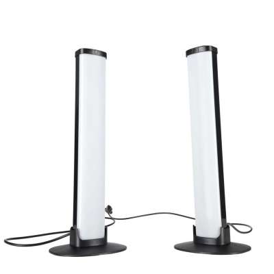 Lampka na biurko LED gamingowa RGB kolumny słupki na pilot zestaw 2 sztuki