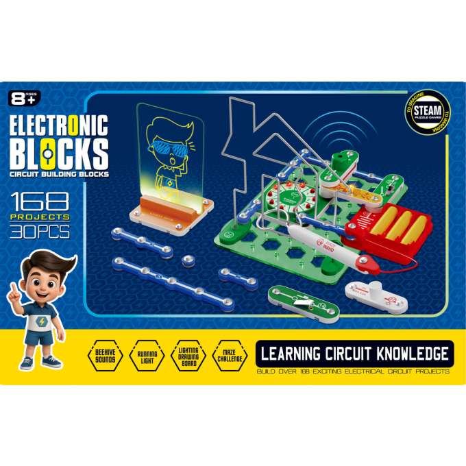 Mały elektronik elektryk inżynier klocki elektroniczne zestaw edukacyjny