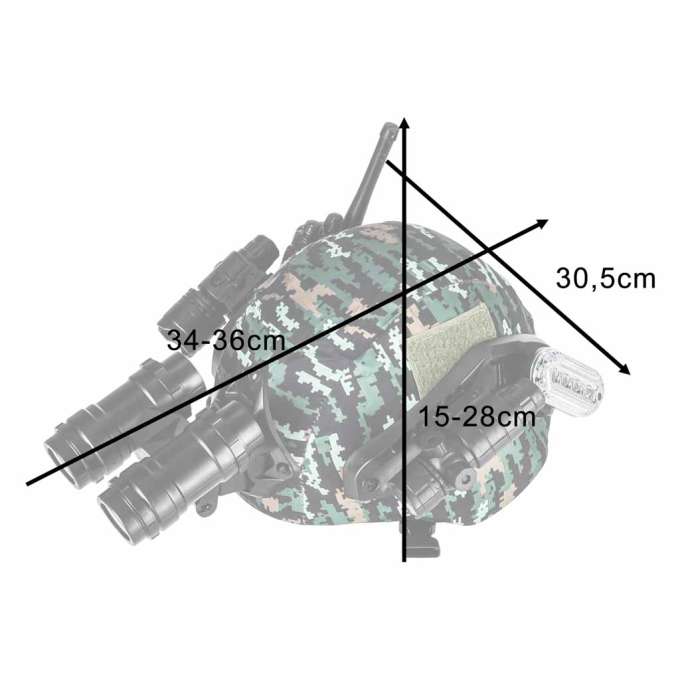 Military soldier set helmet walkie-talkie binoculars flashlight