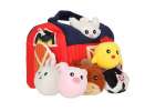 Plush sensory activity house sorter farm animals educational toy 3
