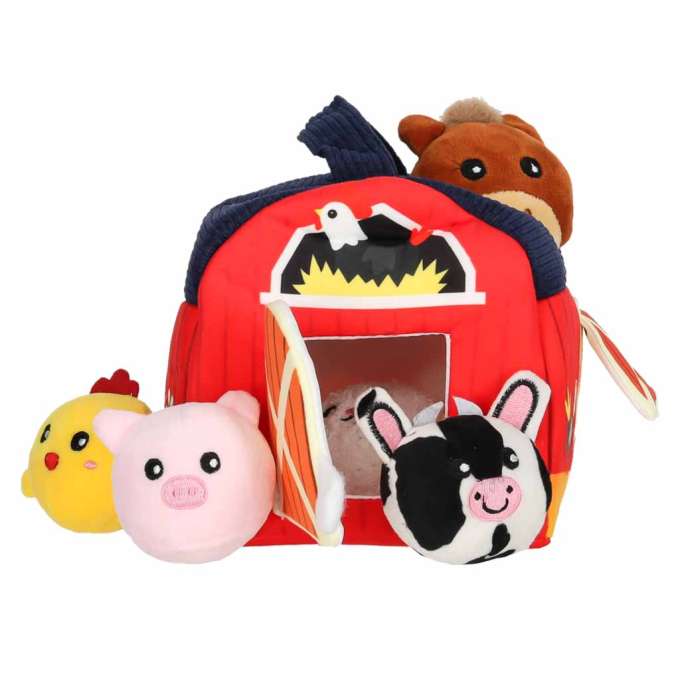 Plush sensory activity house sorter farm animals educational toy