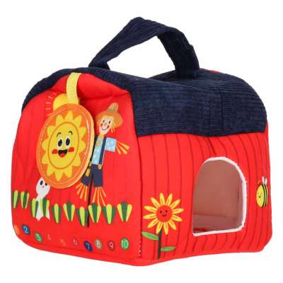 Plush sensory activity house sorter farm animals educational toy