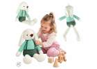 Plush toy rabbit in green shorts 70 cm 1