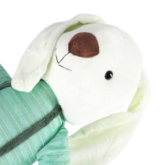 Plush toy rabbit in green shorts 70 cm