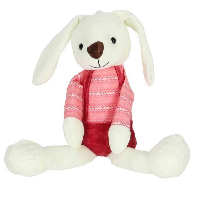 Plush toy rabbit in yellow shorts 36 cm