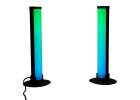 RGB LED Gaming Desk Lamp Column/Pillar Style with Remote Control Set of 2 8