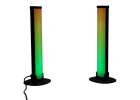 RGB LED Gaming Desk Lamp Column/Pillar Style with Remote Control Set of 2 9