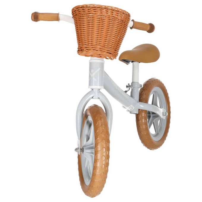 Rowerek biegowy Trike Fix Balance z koszykiem brązowy