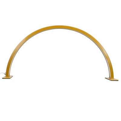 Shadowless LED Cosmetic Desk Lamp for Manicures Gold Curved Design