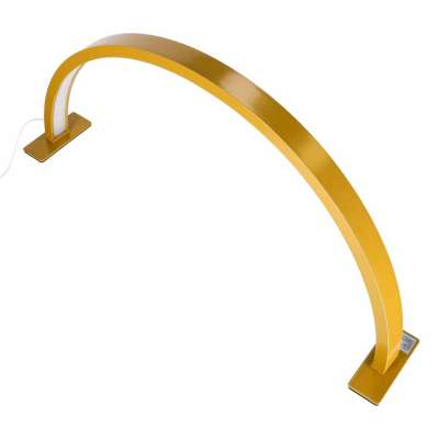Shadowless LED Cosmetic Desk Lamp for Manicures Gold Curved Design