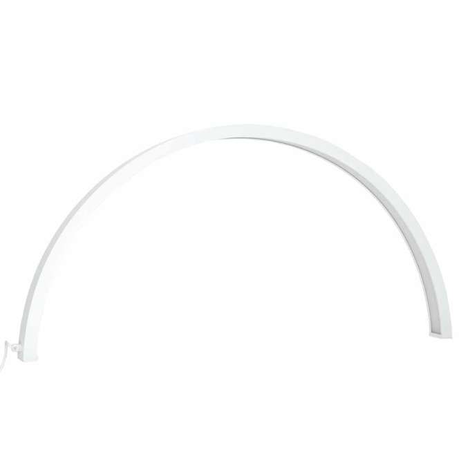 Shadowless LED Cosmetic Desk Lamp for Manicures White Curved Design