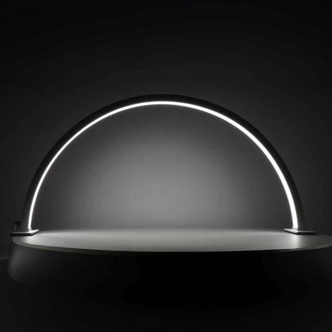 Shadowless LED Cosmetic Desk Lamp for Manicures White Curved Design