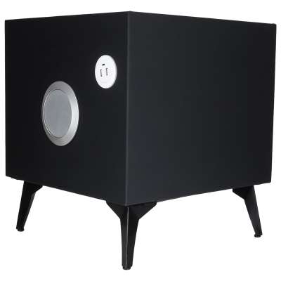 Smart Nightstand with Fingerprint Lock and Wireless Charging Black
