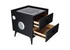 Smart Nightstand with Fingerprint Lock and Wireless Charging Black 6