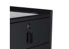 Smart Nightstand with Fingerprint Lock and Wireless Charging Black 8