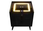 Smart Nightstand with Fingerprint Lock and Wireless Charging Black 9
