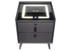 Smart Nightstand with Fingerprint Lock and Wireless Charging Black 11