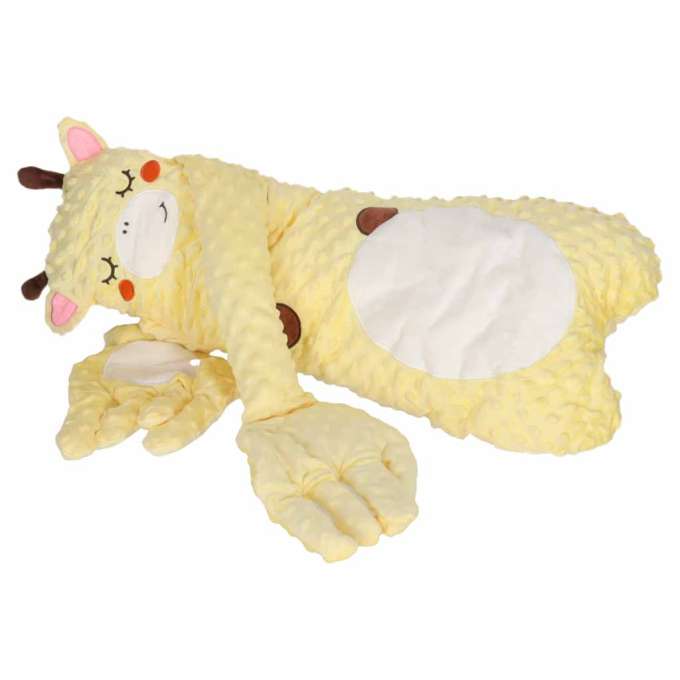 Soothing baby pillow for sleep with patting function giraffe