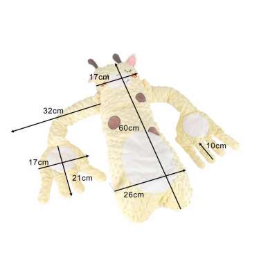 Soothing baby pillow for sleep with patting function yellow