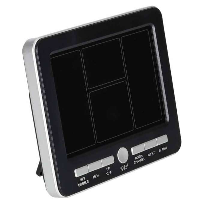 Stacja pogodowa pogody termometr higrometr zegar alarm USB