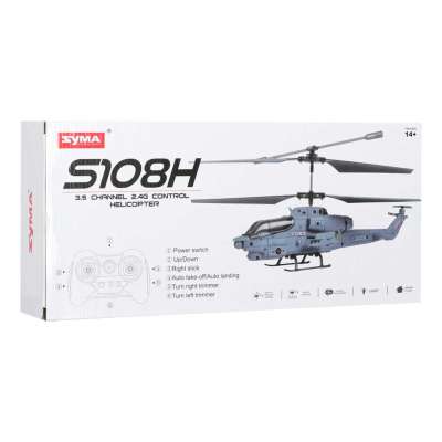 Syma S108H RC Helicopter 2.4G LED Auto Start USB Charging
