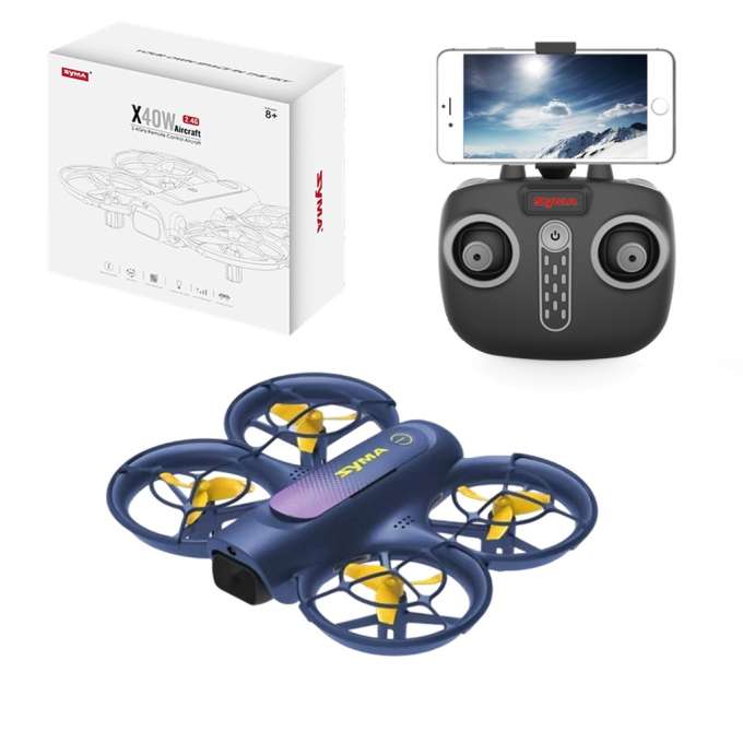Syma X40W RC Drone with FPV WiFi 2.7K HD 360° Hover and 6-Axis USB Camera