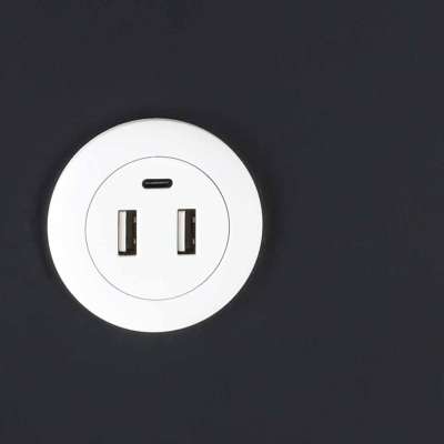 Szafka nocna wisząca szuflady oświetlenie LED USB ładowanie głośnik Bluetooth czarna