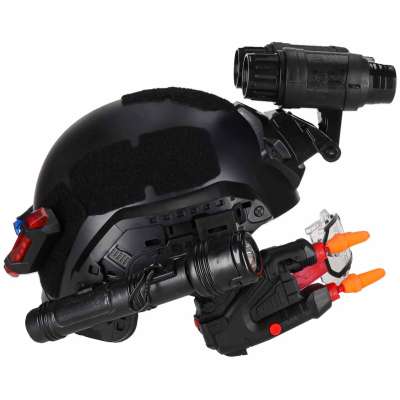 Tactical Commando Set for Kids Helmet Flashlight Sound Effects
