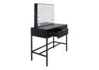 Vanity table with LED mirror 12-bulb lighting and drawers 4