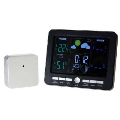 Weather station thermometer hygrometer clock alarm USB