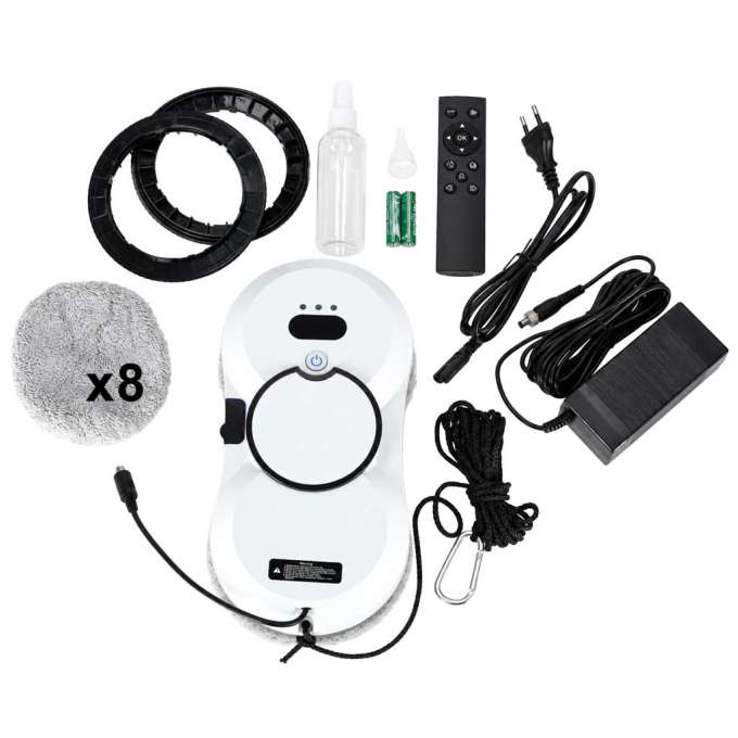 Window cleaning robot automatic window cleaner remote control 3 modes 5600Pa 90W