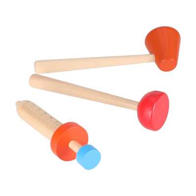 Wooden Doctor's Set Small Doctor's Bag and Accessories