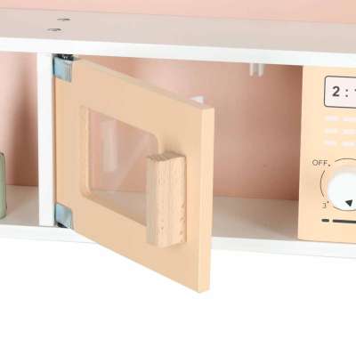 Wooden MDF MODERN CLASSIC Children's Kitchen Set with Accessories 82 cm Pink